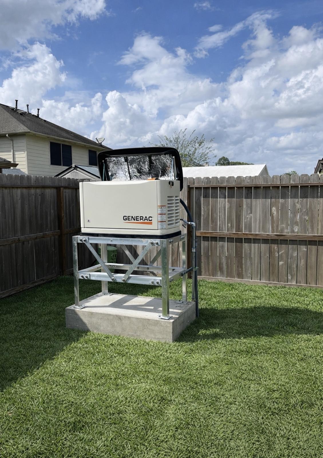 Elevated generator platform by Kelm